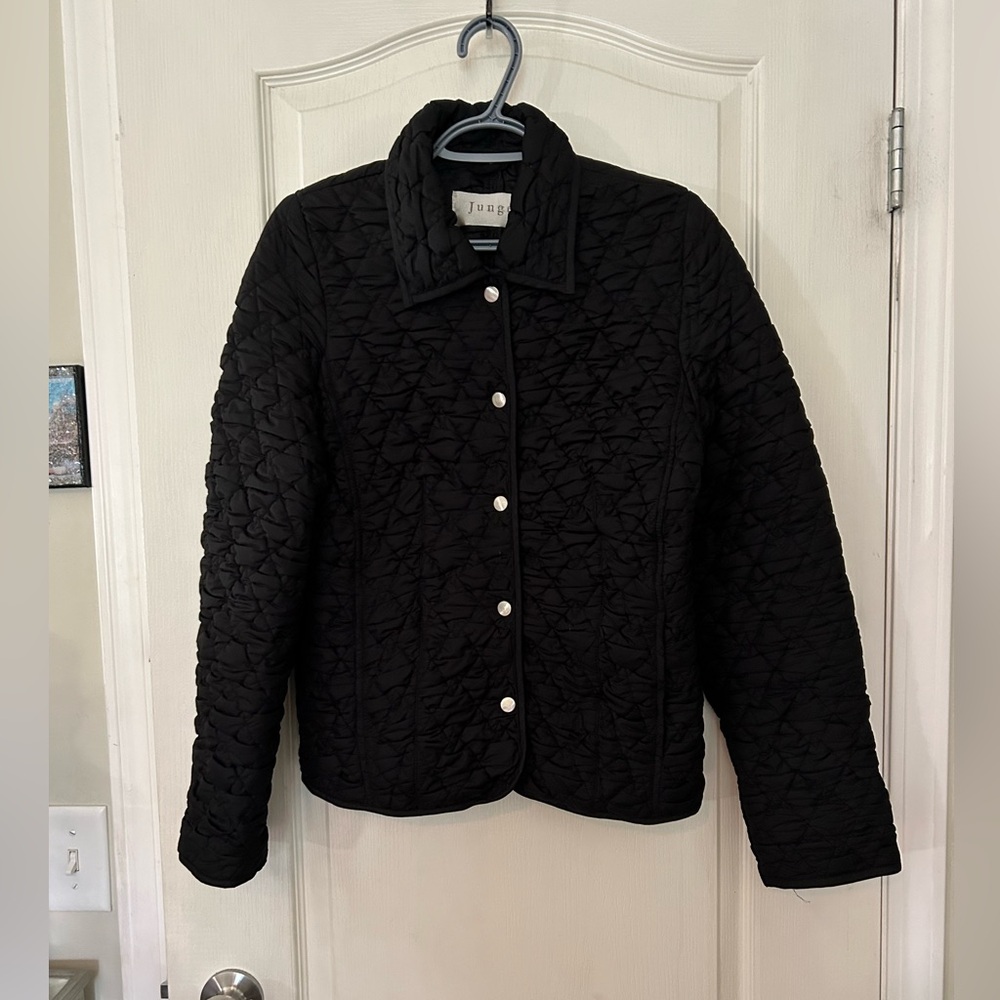 Junge Black Quilted Coat